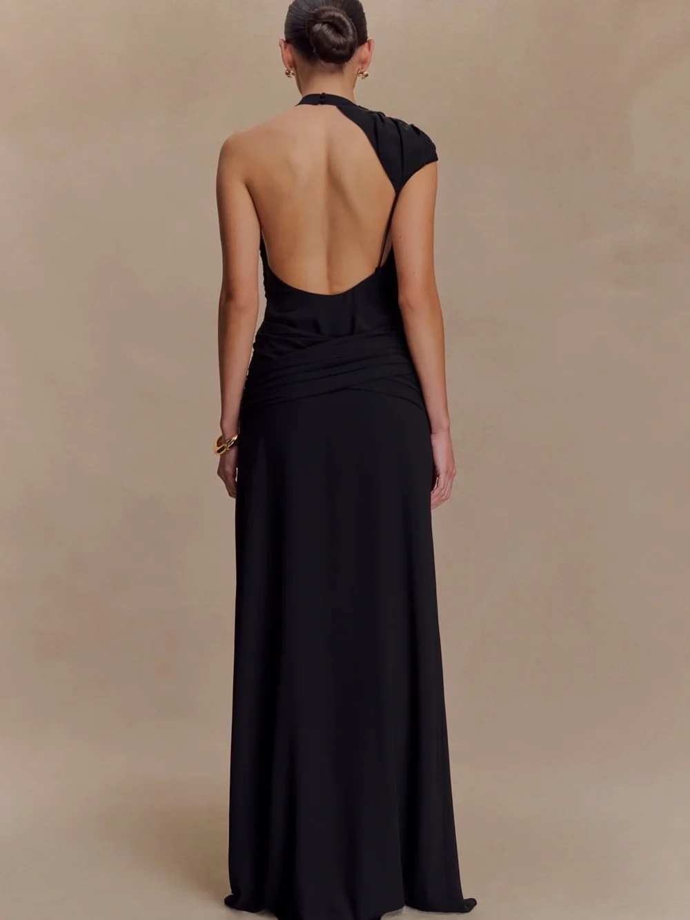 NWT ✨ Meshki Analia Chiffon Maxi Dress - Black